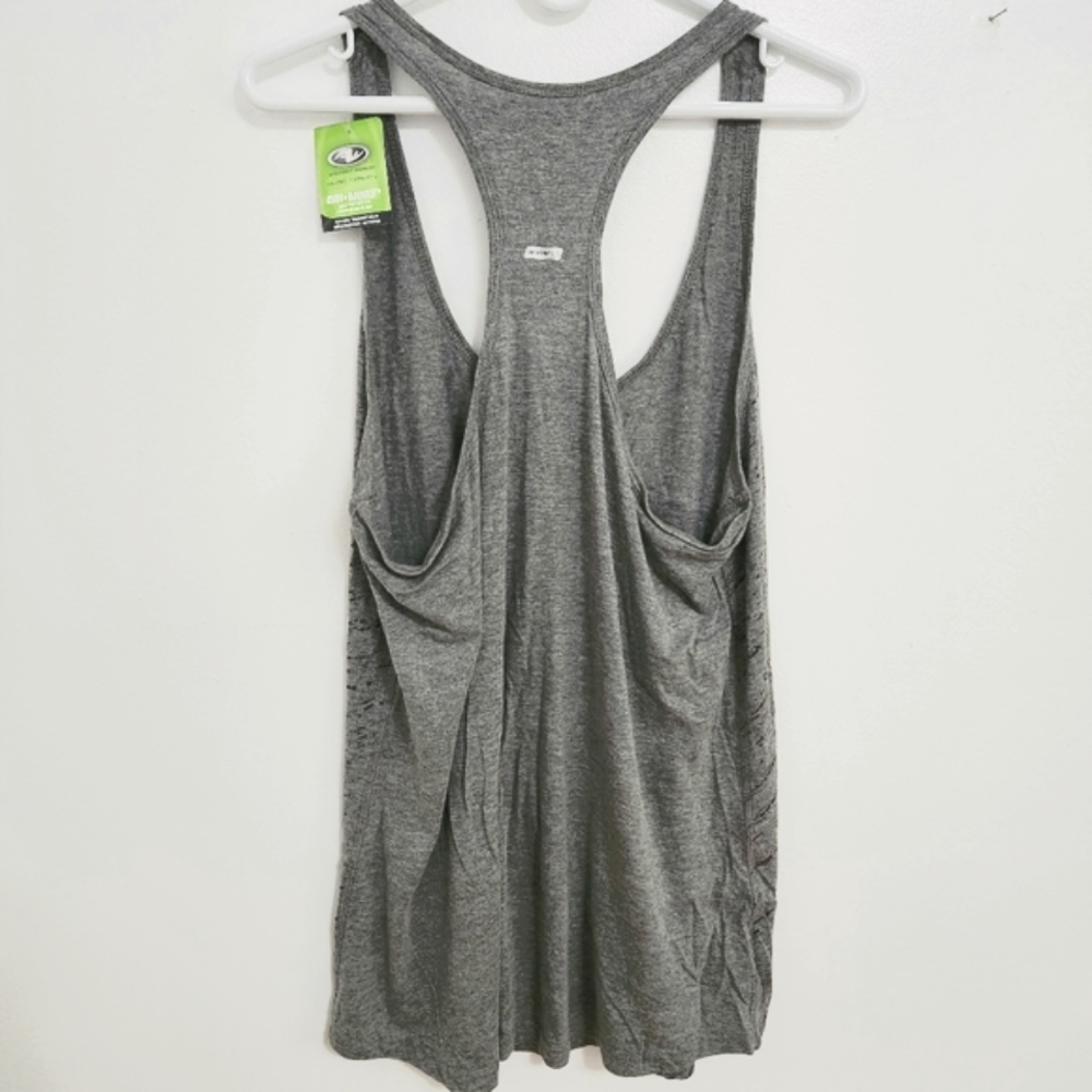 Athletic Works • Dri-More Racer Back Tank, Grey w/pattern, size L, NEW - Picture 2 of 5